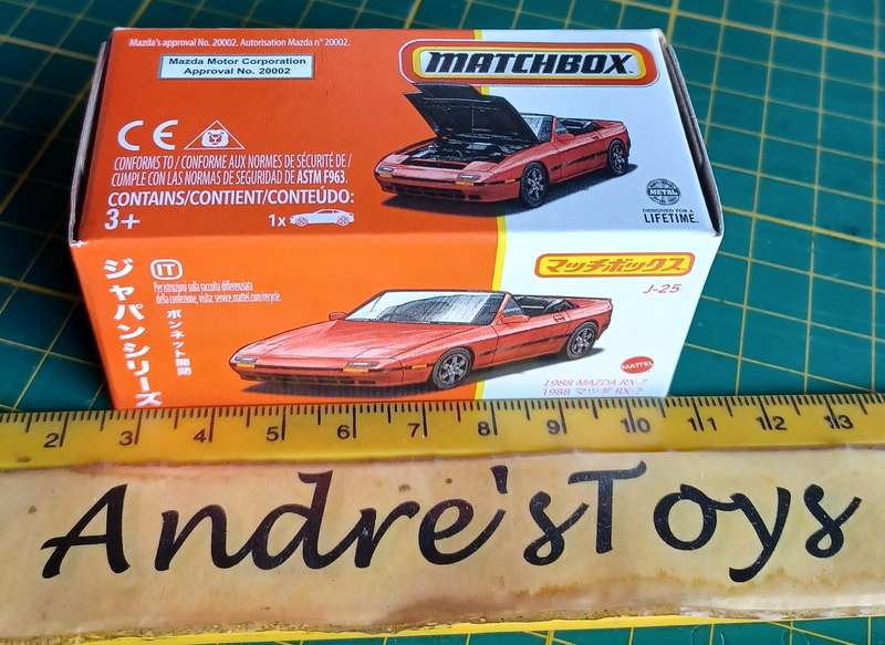2024 Matchbox Japanese Power Grab series ~ J-25 1988 Mazda RX-7 ~ Mint in Sealed Box