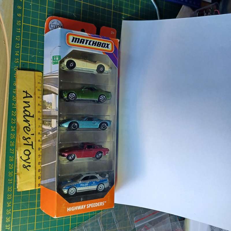 2019 Matchbox 5 Pack ~ High Speeders ~ Mint in Sealed Box