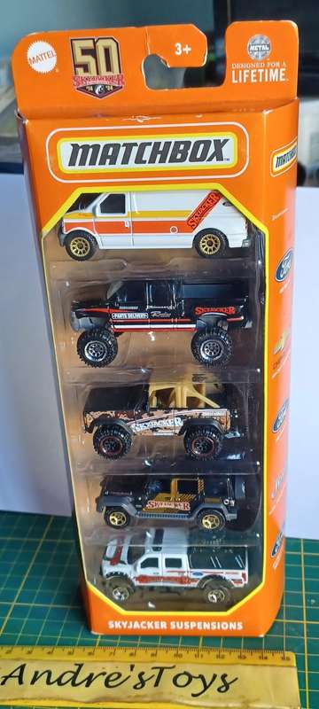 2024 Matchbox 5 Pack ~ Skyjacker Suspensions ~ Mint in Sealed Box