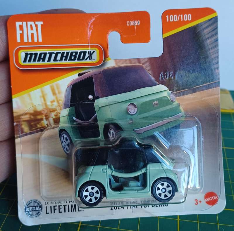 2024 Matchbox ~ 100/100 2024 Fiat Topolino ~ Mint on Short card