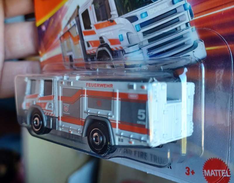 2024 Matchbox ~ 16/125 Scania P 360 Fire Truck ~ Mint on Short card