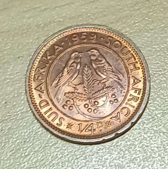 1959 ~ 1/4D ~ 1/4 Penny ~ Farthing ~ South Africa