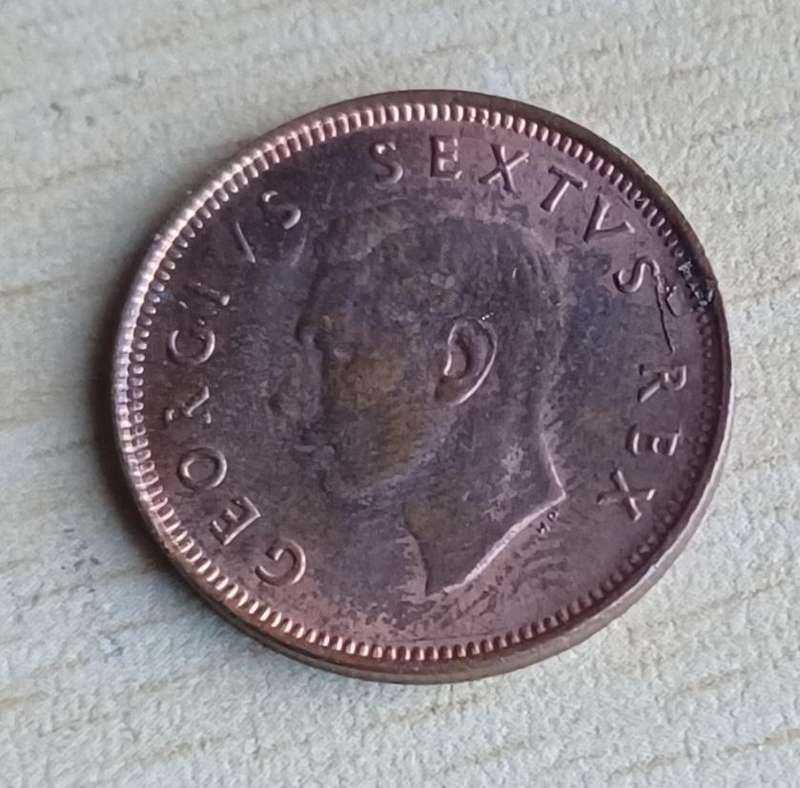 1950 ~ 1/4D ~ 1/4 Penny ~ Farthing ~ South Africa