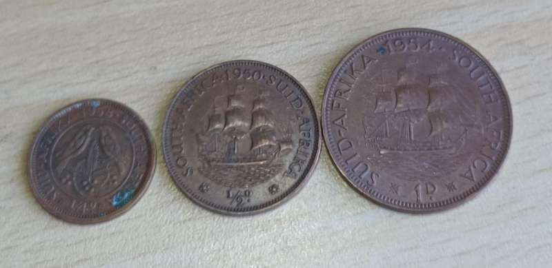 one, half & Quarter  Penny - South Africa