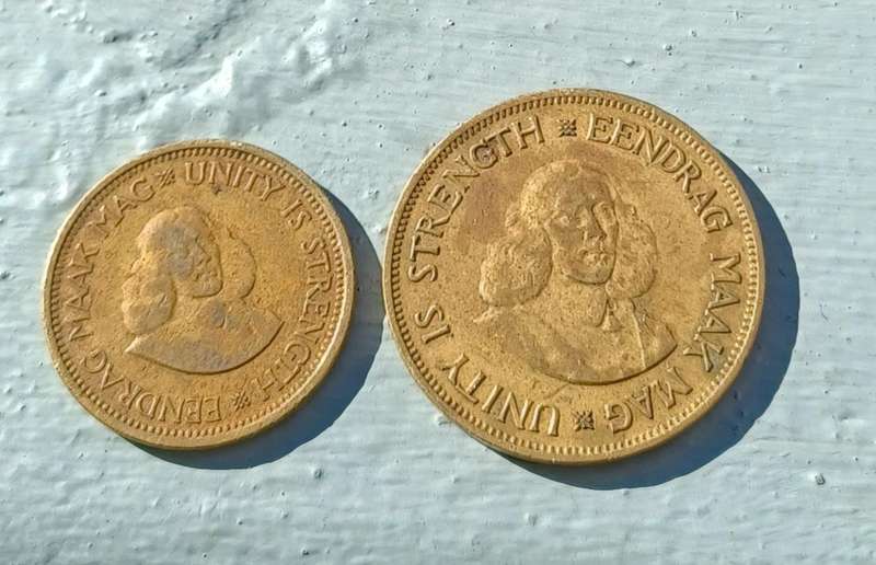 South Africa - 1961 1/2 & 1 Cent