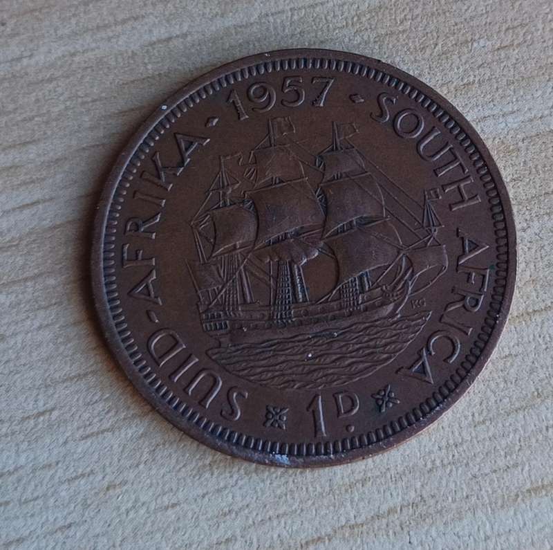 1957 union of South Africa 1 Penny