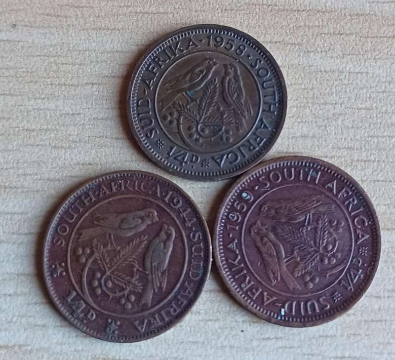 union of South Africa 1/4 Penny's