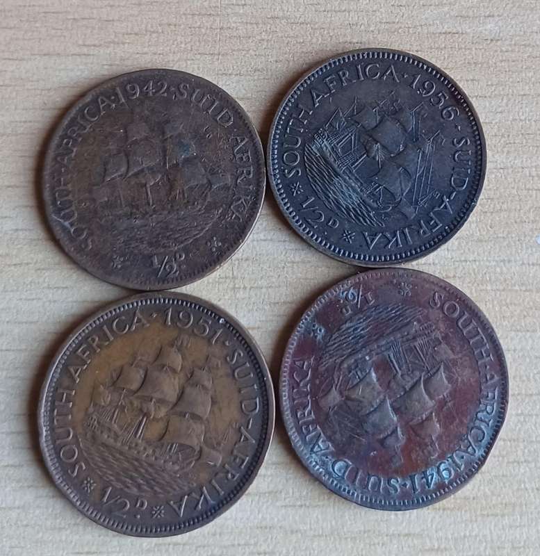 union of South Africa 1/2 Penny's