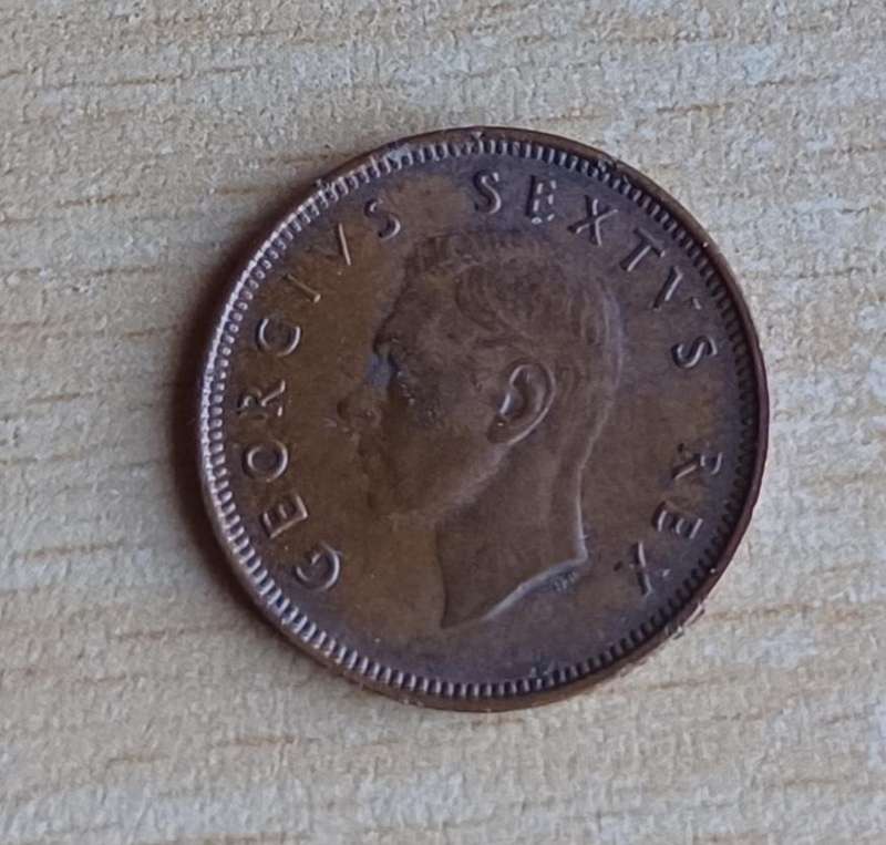 1951 ~ 1/4D ~ 1/4 Penny ~ Farthing ~ South Africa
