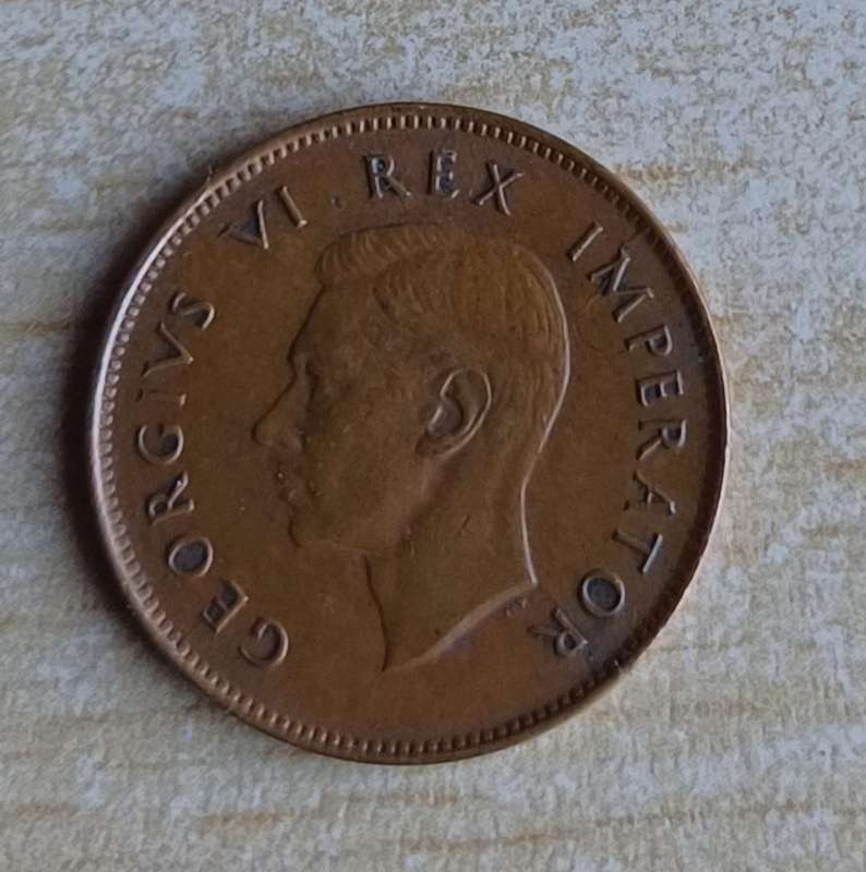 1947 ~ 1/4D ~ 1/4 Penny ~ Farthing ~ South Africa