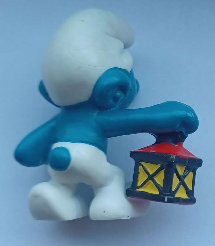 Night lookout Smurf (Watchman) ~ Peyo Schleich ~ Vintage 80's