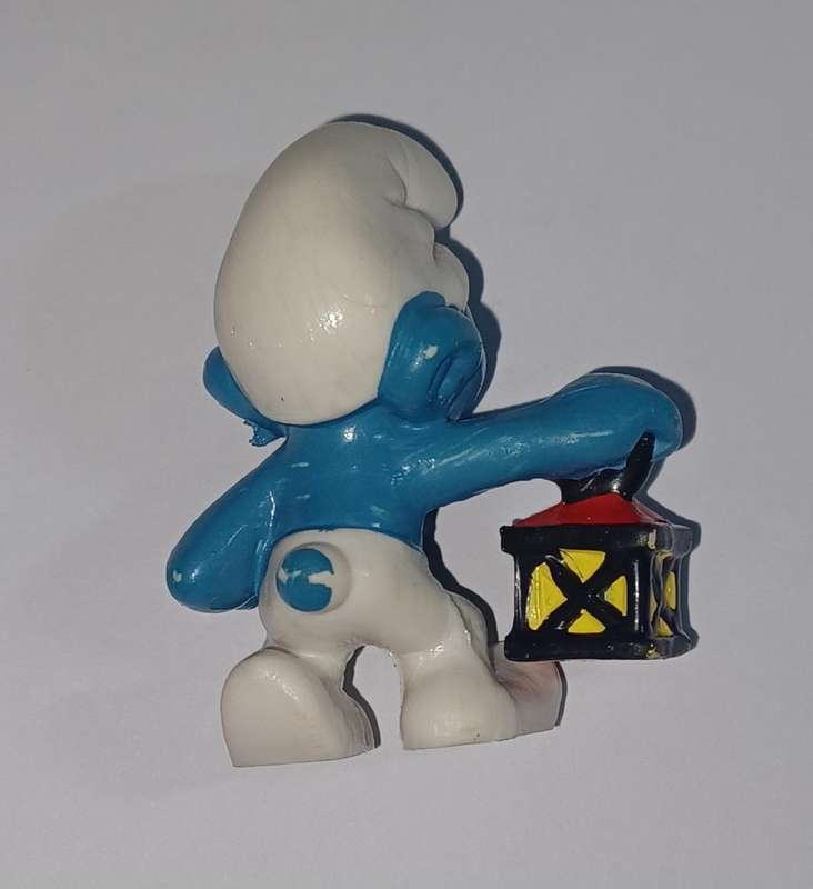 Night lookout Smurf (Watchman) ~ Peyo Schleich ~ Vintage 80's