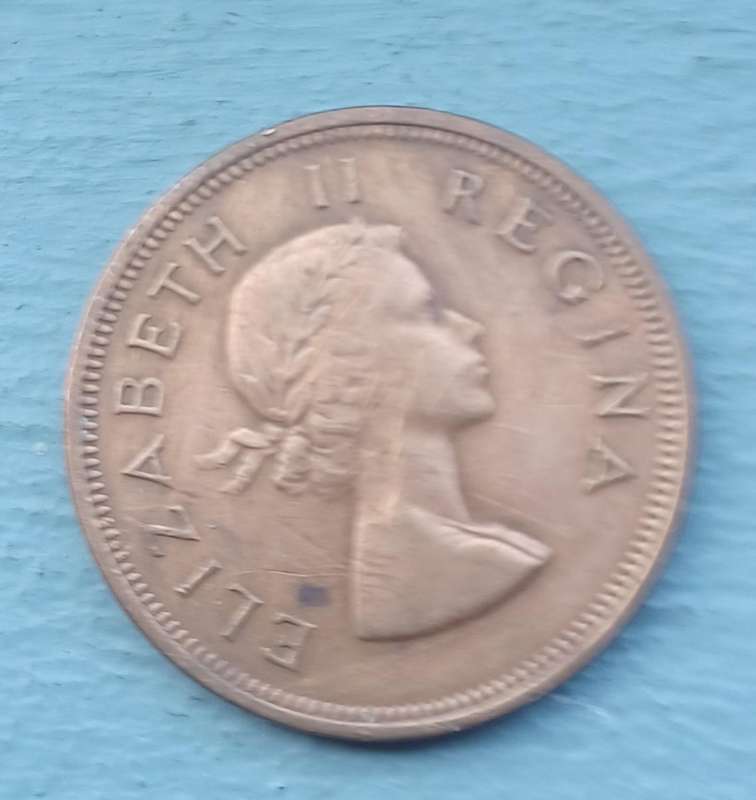 1953~ 1D Penny ~ South Africa