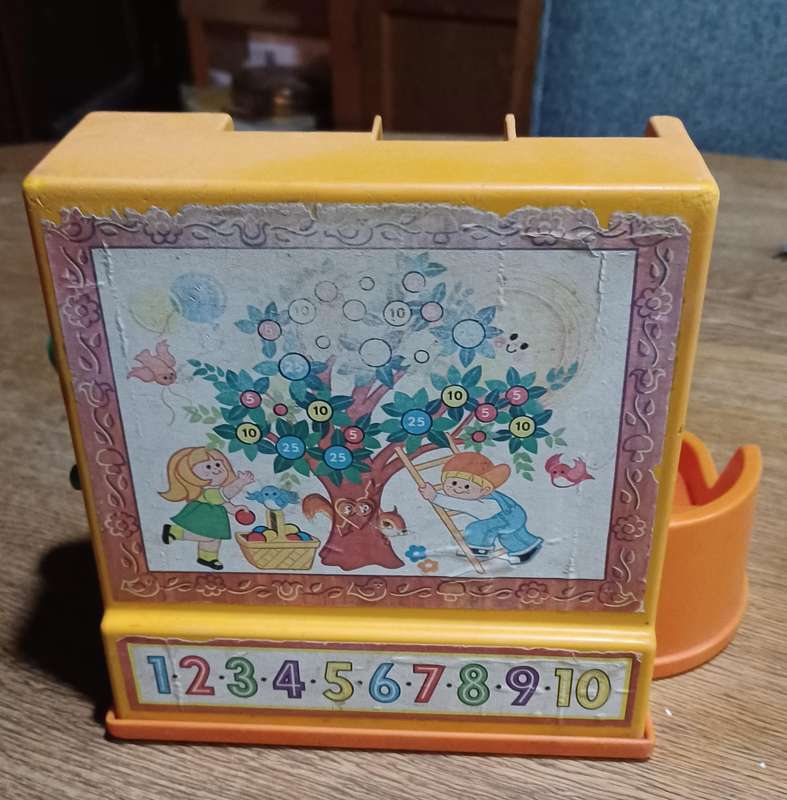 vintage  1974 fisher price cash register