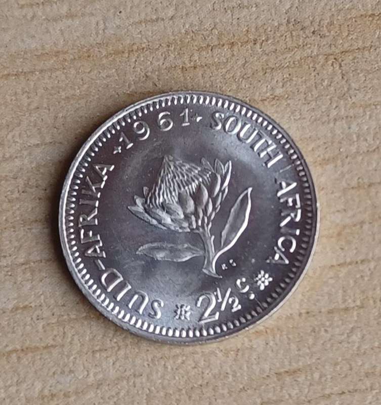 1961 South Africa - 2 1/2 Cent