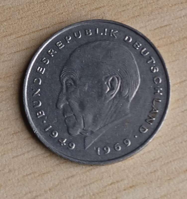2 Deutsche Mark ~ Federal Republic of Germany 1972