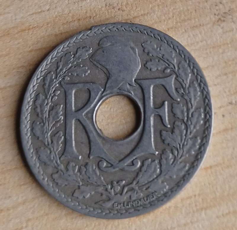 1932 25 Centimes Lidauer Coin France