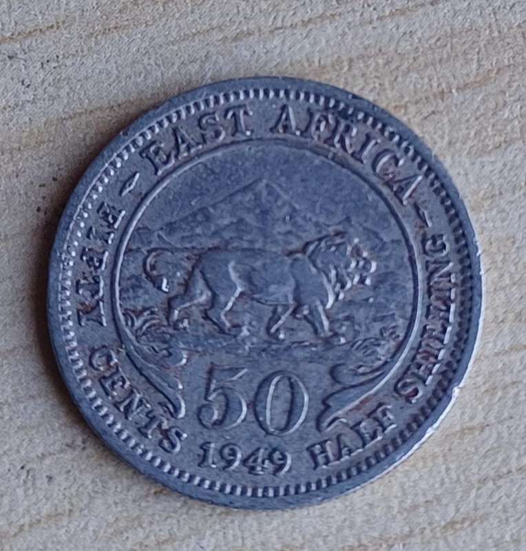 1949 East Africa 50 cent