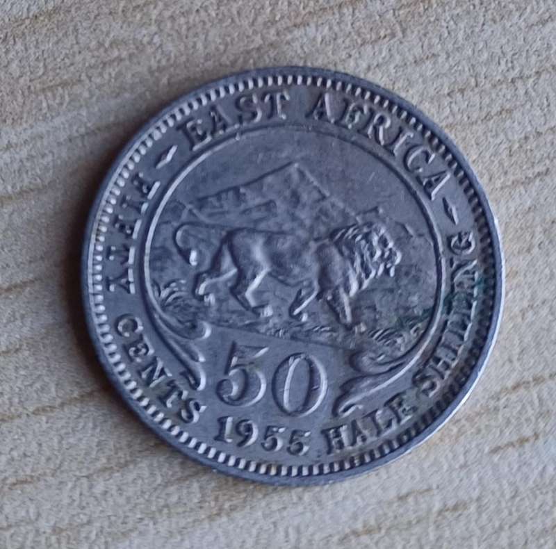 1955 East Africa 50 cent