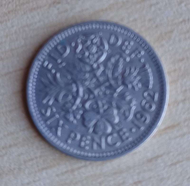 1962 sixpence