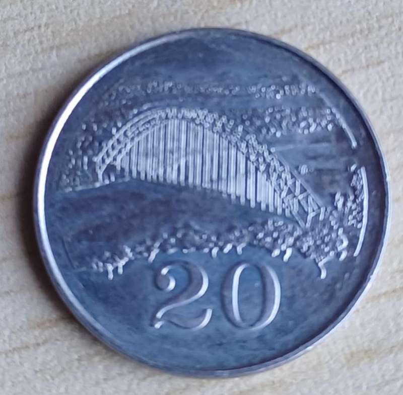 1980 Zimbabwe 20 cent