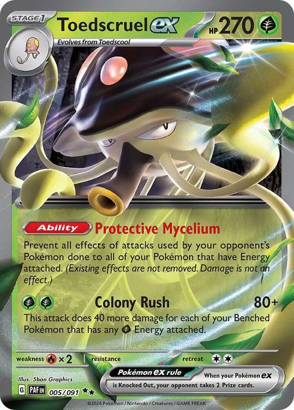 Pokemon - Toedscruel ex - 005/091 - SV: Paldean Fates (PAF)