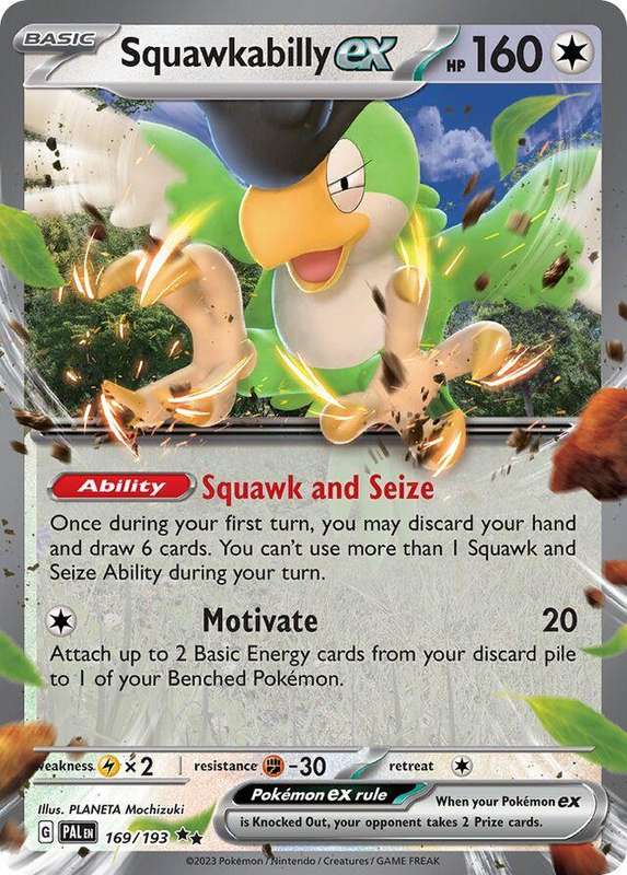 Pokemon - Squawkabilly ex - SV02: Paldea Evolved (PAL)