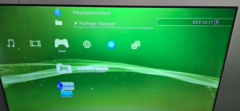 PS3 Super Slim modded with Hen