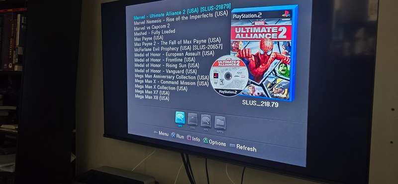 Ps2 hard drive adapter with 1tb hard drive and freemcboot