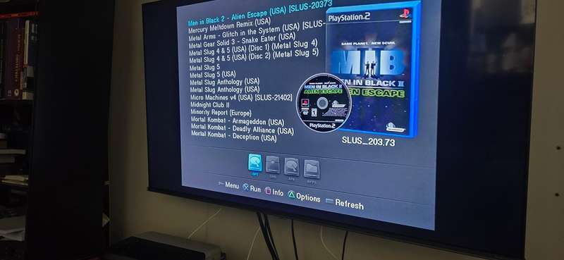 Ps2 hard drive adapter with 1tb hard drive and freemcboot