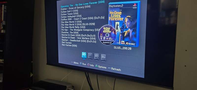 Ps2 hard drive adapter with 1tb hard drive and freemcboot