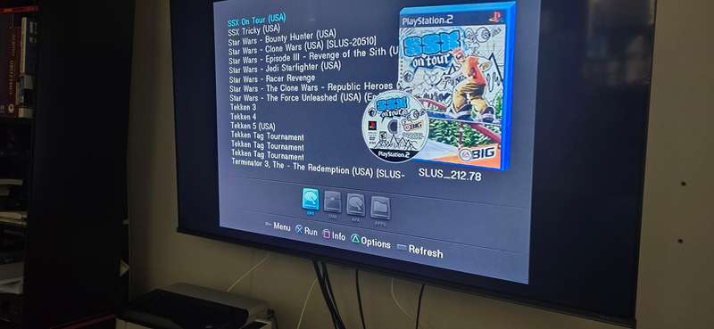 Ps2 hard drive adapter with 1tb hard drive and freemcboot
