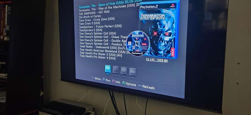 Ps2 hard drive adapter with 1tb hard drive and freemcboot