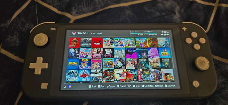 modded nintendo switch lite grey 128gb