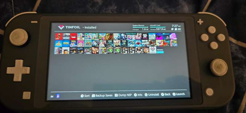 modded nintendo switch lite grey 128gb