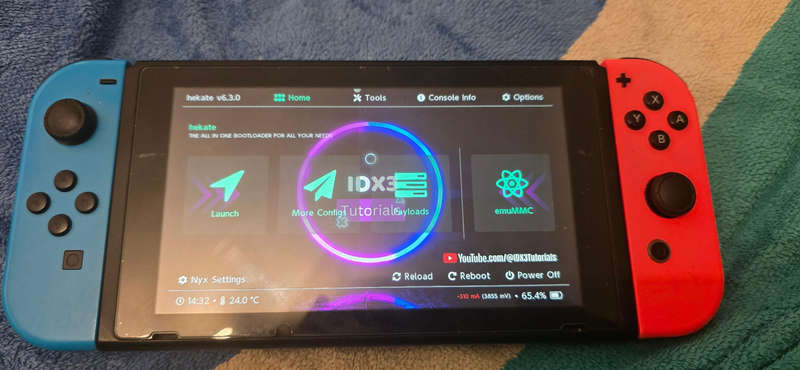 Nintendo switch hwfly modded 64gb
