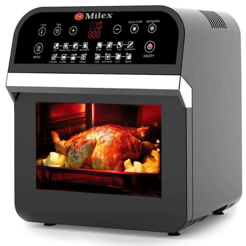 **MILEX AIR FRYER OVEN, LOOKS LIKE NEW. POWERS ON,BUT DOES NOT SEAMS TO START COOKING*