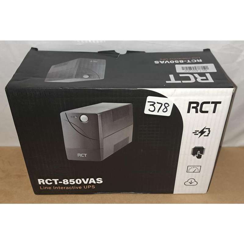 **BRAND NEW RCT 850VA UPS IN BOX WITH CABLES ETC***