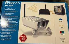 New Bench KH 2074 Indoor and Outdoor wireless Surveillance Camera Set in Box