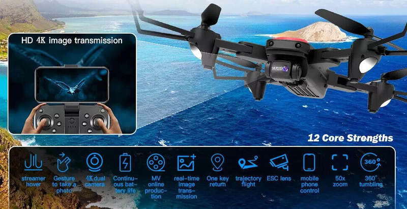 UAV S8000 4K HD Aerial Photography ESC Dual Aerial Camera Drone