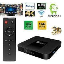 TX3 Android Smart TV Box with Remote, cables etc in box