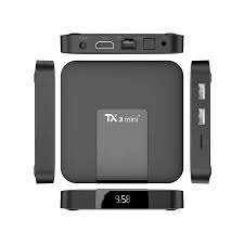 TX3 Android Smart TV Box with Remote, cables etc in box
