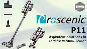 PROSCENIC PRO 11 VACD/MOP ALL IN ONE CORDLESS LED*NO CHARGER,NOT TESTED*NEW CONDITION*