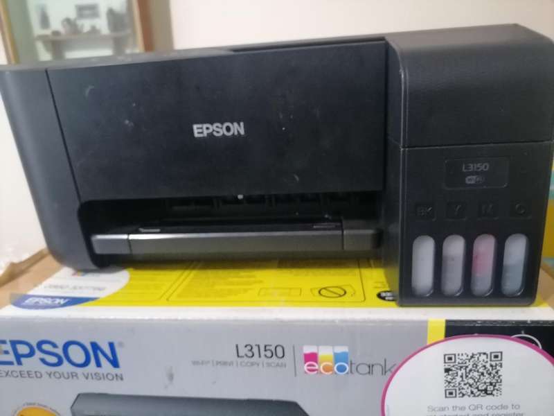 EPSON L3150 INK TANK PRINTER WITH CABLES IN BOX*ORANGE LIGHTS FLASHING*