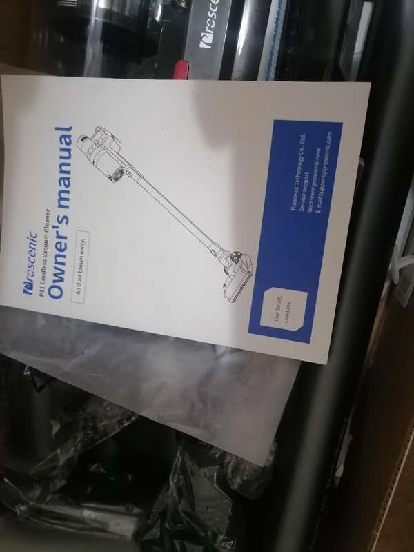 PROSCENIC PRO 11 VACD/MOP ALL IN ONE CORDLESS LED*NO CHARGER,NOT TESTED*NEW CONDITION*