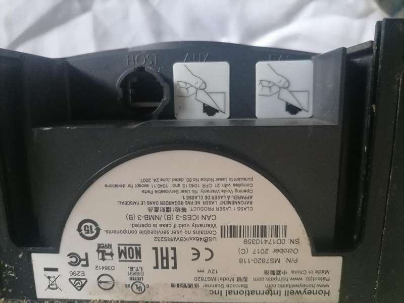 LOT OF 4 X HONEYWELL MS7820 SOLARIS SCANNERS