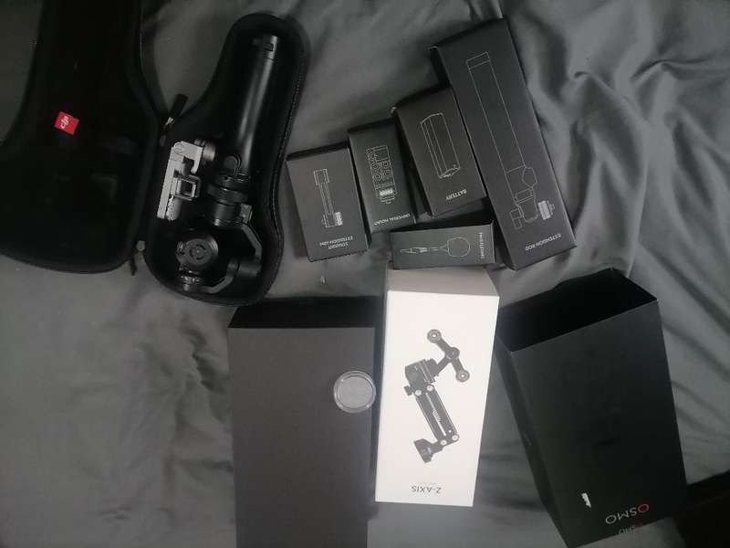 New DJI Osmo OM160 Zenmuse X3 12.4MP Handheld 4K Camera and 3-Axis Gimbal Camera + many accessories