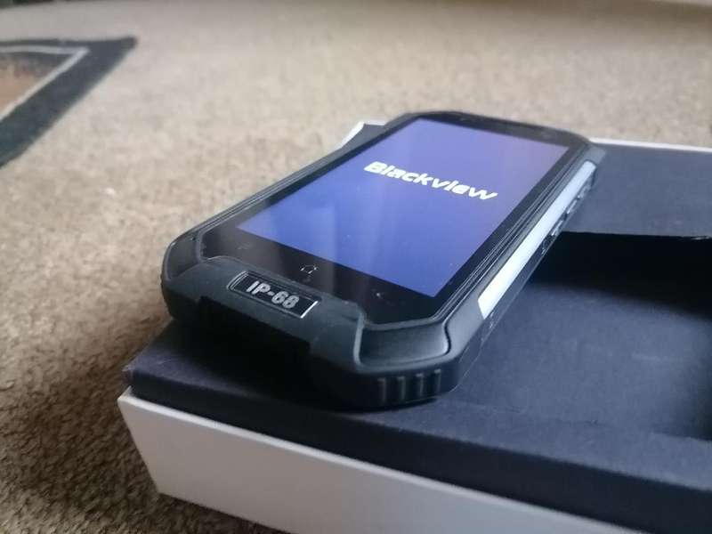 BLACKVIEW BV6000 WATERPROOF/DUST PROOF RUGGED SMART PHONE*STUCK ON BLACKVIEW LOGO*