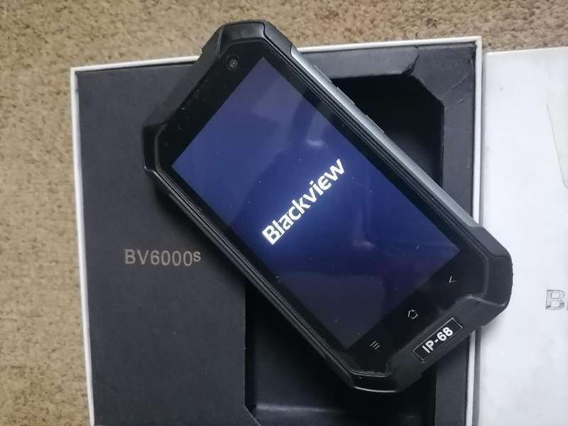 BLACKVIEW BV6000 WATERPROOF/DUST PROOF RUGGED SMART PHONE*STUCK ON BLACKVIEW LOGO*