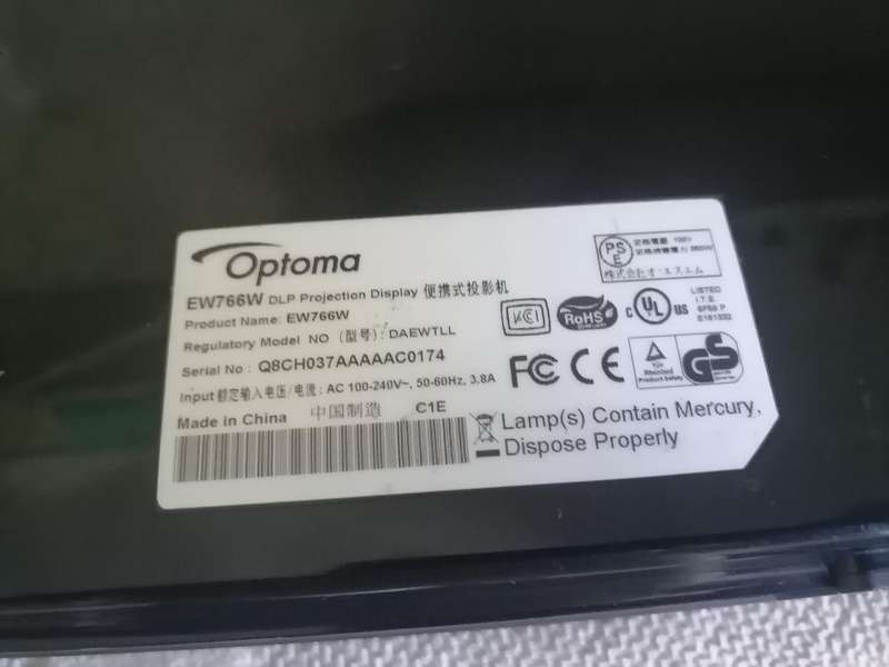 Optoma EW776W WXGA Conference Projector - Defective